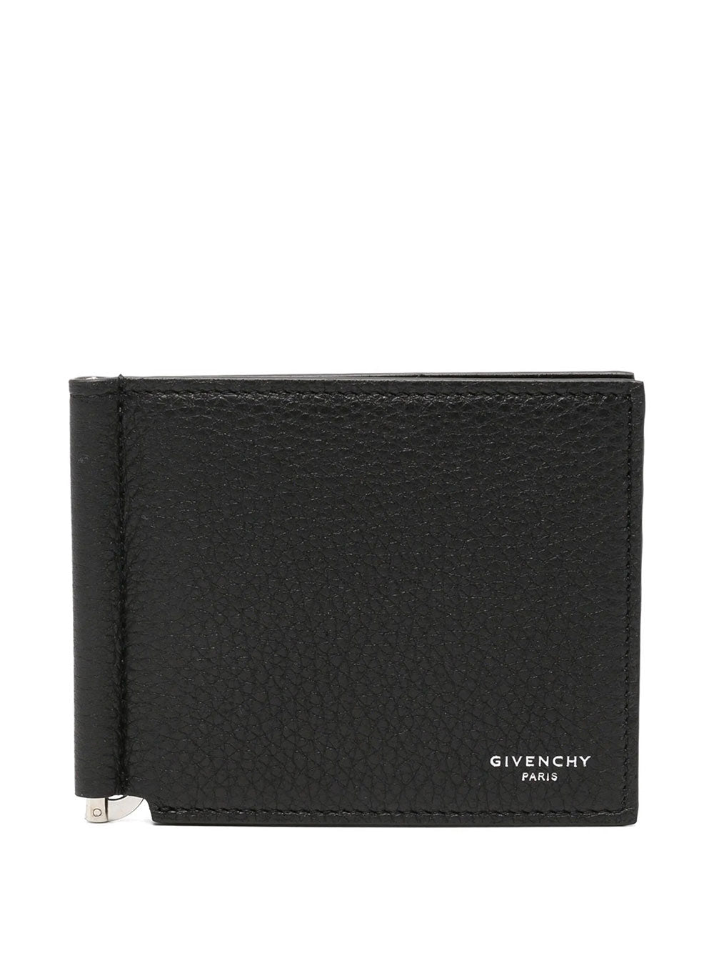 Givenchy Men Leather Bi-Fold Card Case With Bill Clip