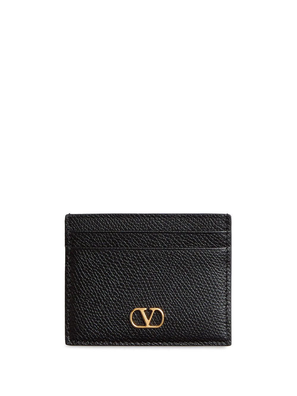 Valentino Garavani Women Vlogo Signature Grainy Leather Card Holder