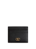 Valentino Garavani Women Vlogo Signature Grainy Leather Card Holder