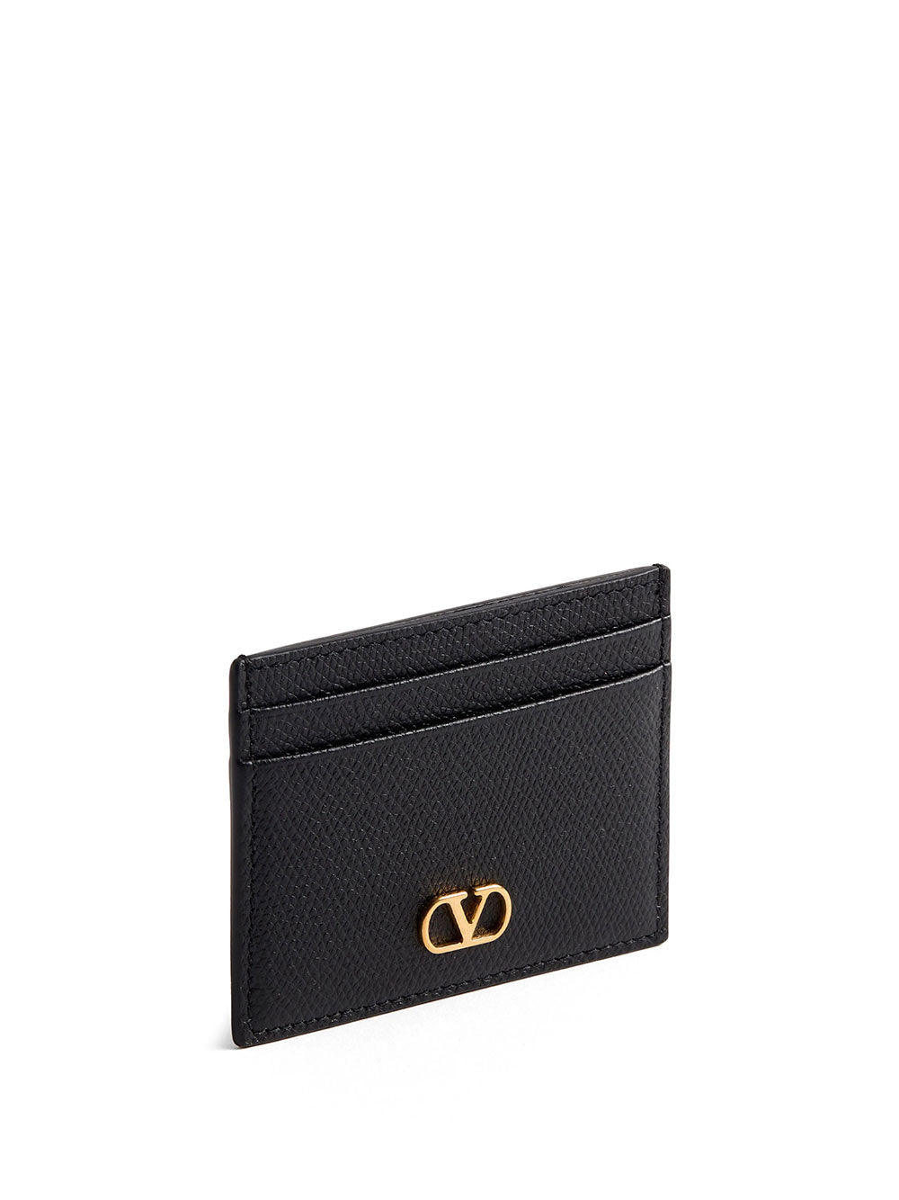 Valentino Garavani Women Vlogo Signature Grainy Leather Card Holder