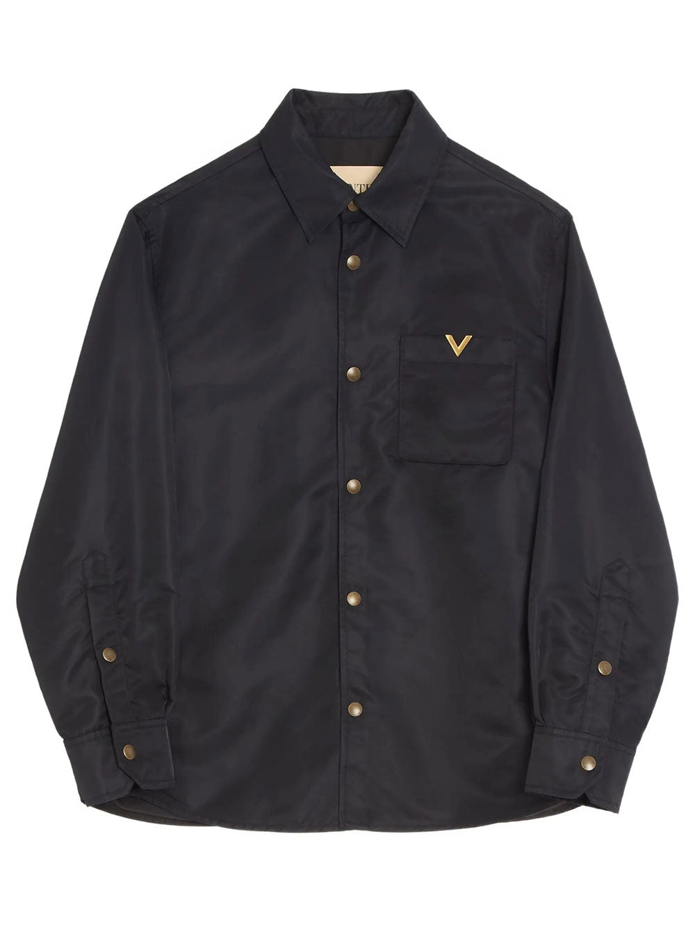 Valentino Garavani Men Valentino Nylon Shirt Jacket With Vgold
