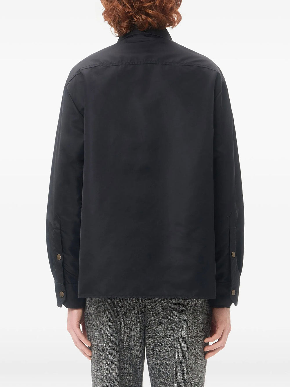 Valentino Garavani Men Valentino Nylon Shirt Jacket With Vgold