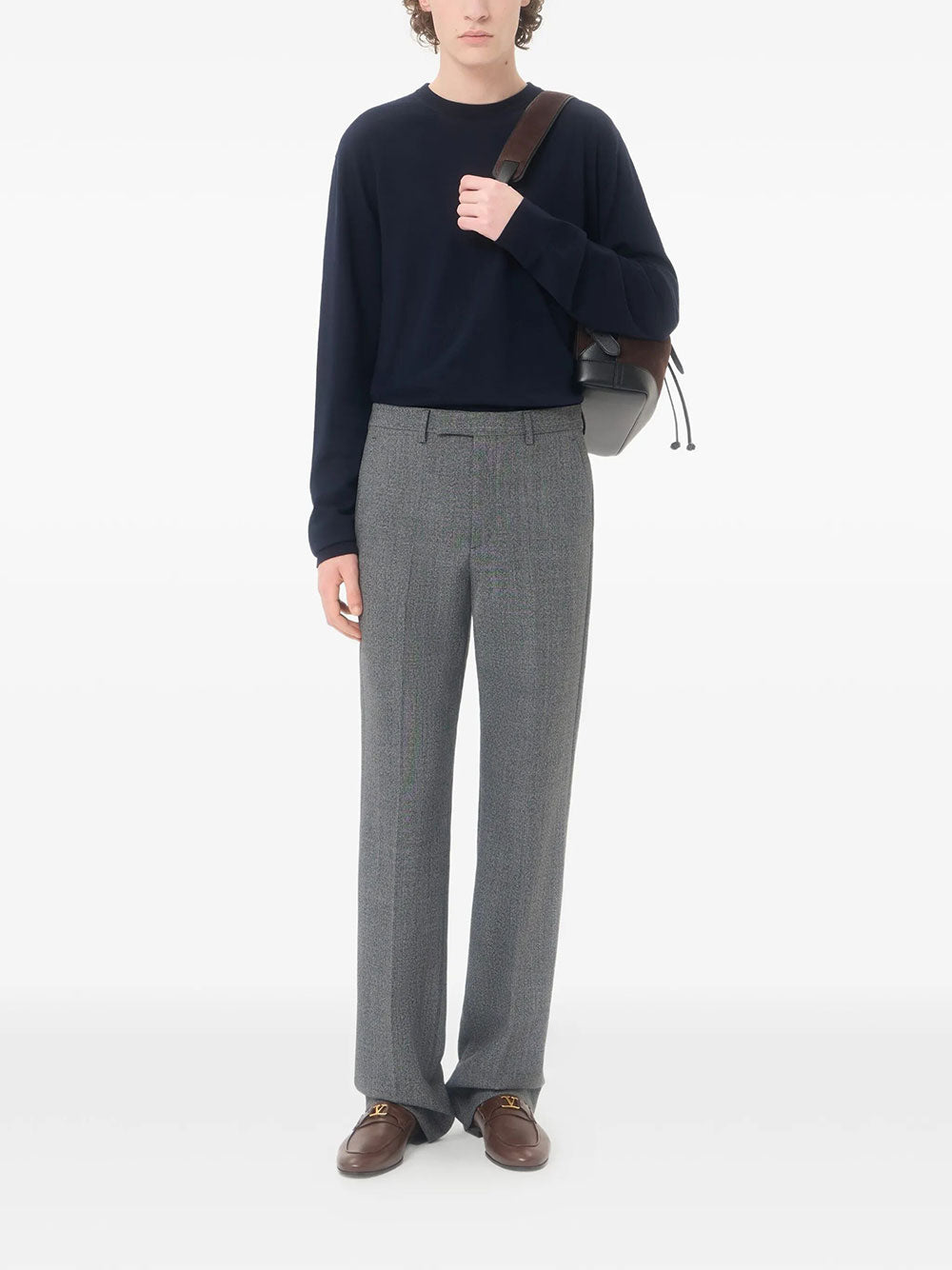 Valentino Garavani Men Valentino Wool Jumper With Vlogo Embroidery