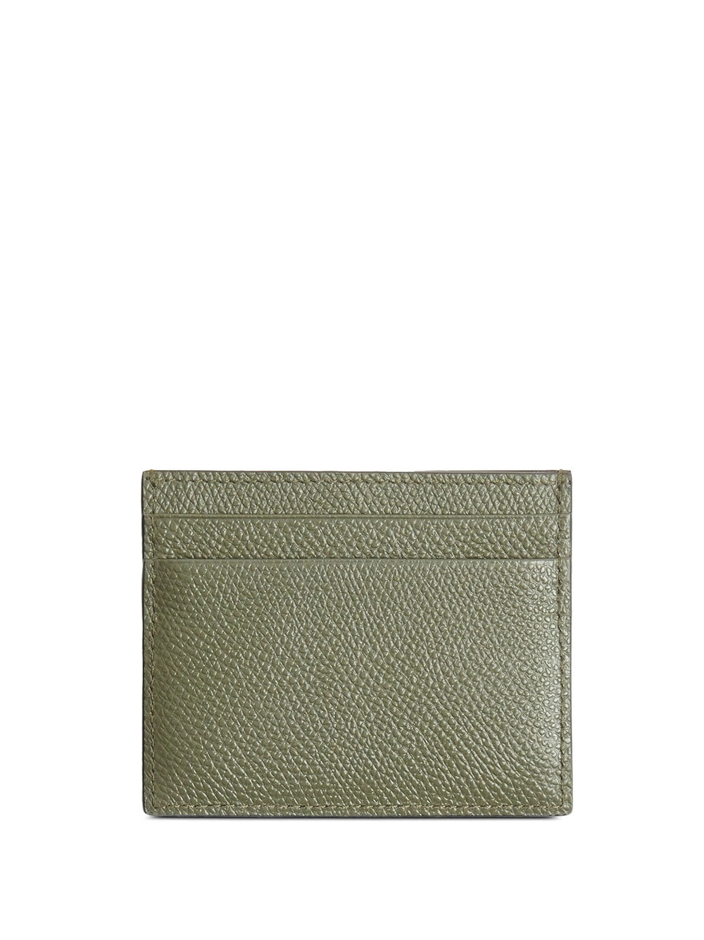 Valentino Garavani Men Vlogo Signature Garnet Calfskin Card Holder