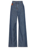 Fendi Women Ff Chambray Long Jeans