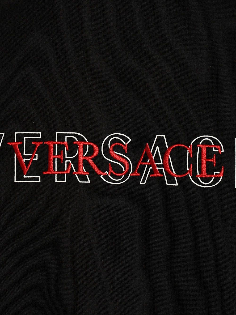 Versace Men T-Shirt With Embroidered Logo