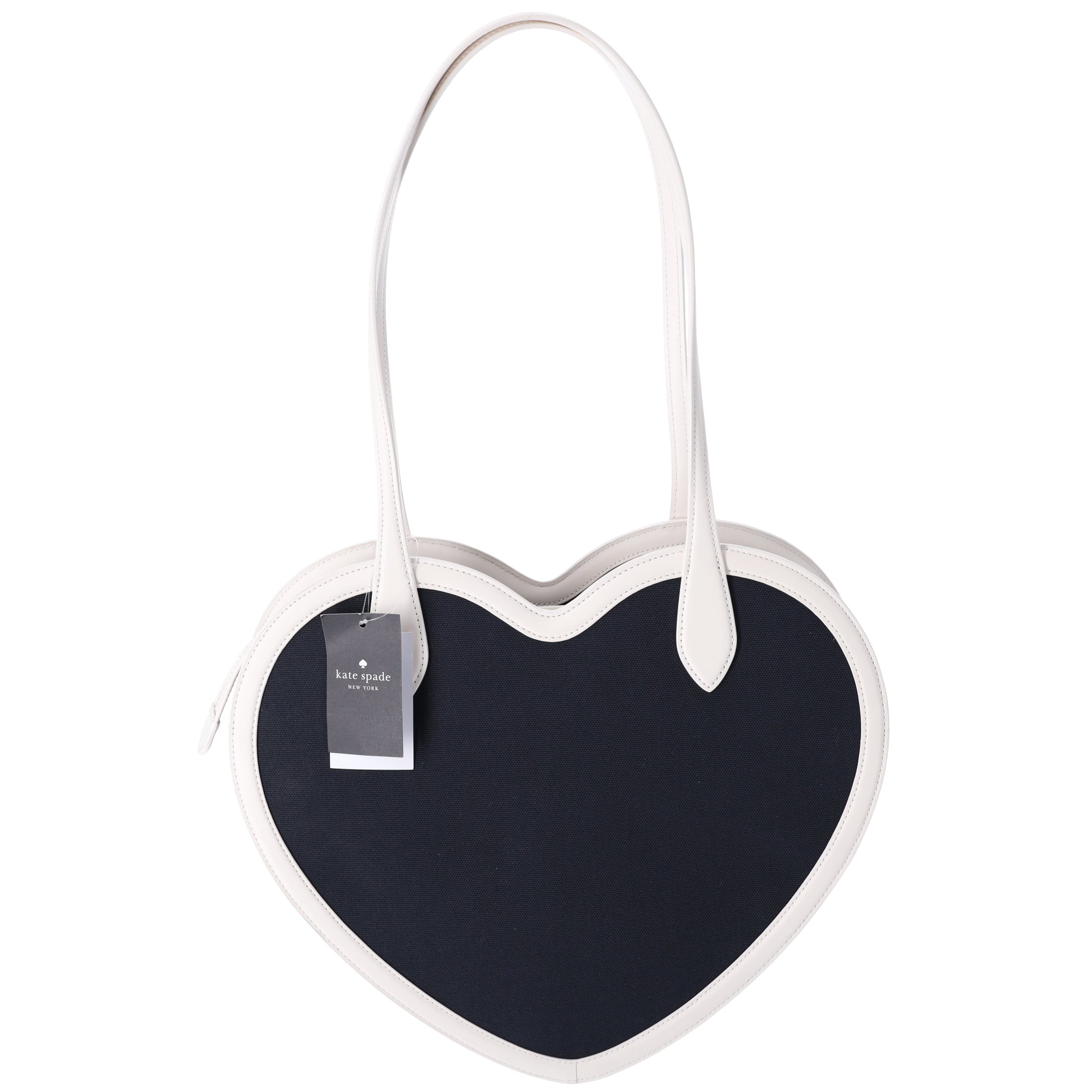 Kate Spade Rainbow Collection Love Shack Heart Tote Blue Multi Logo