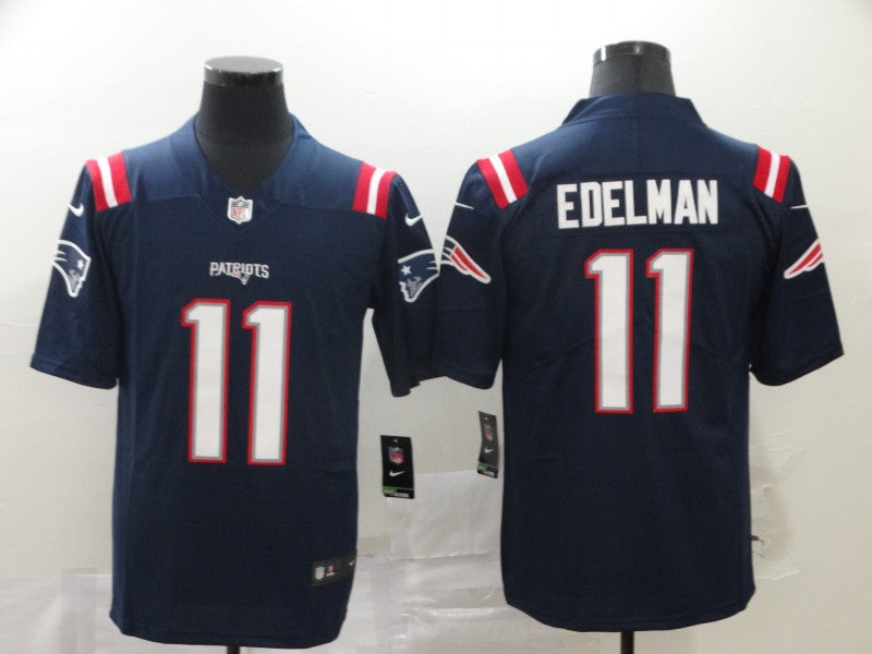 Men's New England Patriots Julian Edelman #11 Navy Game Jersey1