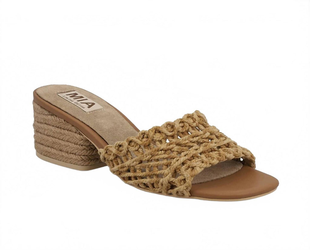 Women's Idella Rattan Heel In Natural Woven