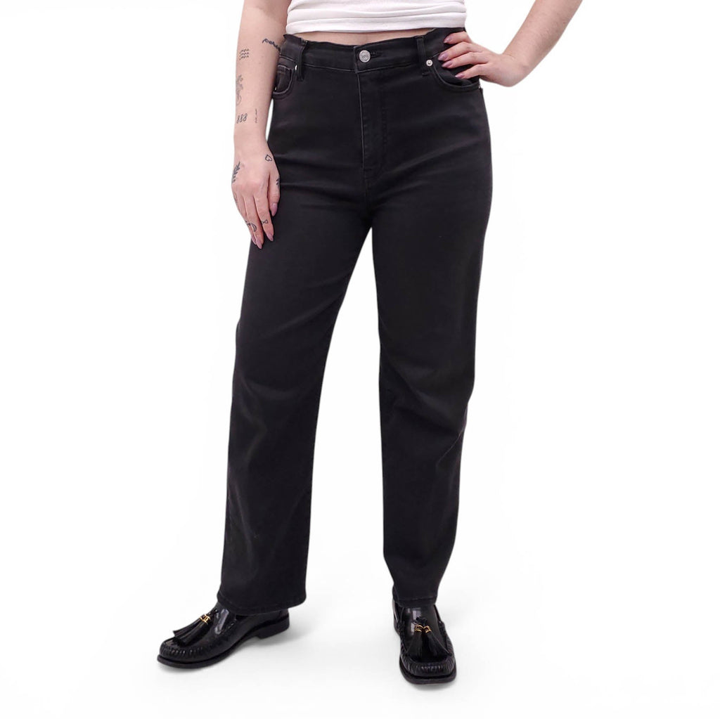 FRAME BLACK 'LE SLEEK STRAIGHT' JEANS - SIZE 31