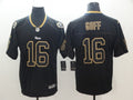 Men's Los Angeles Rams Jared Goff #16 Black Game jersey