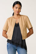 Women's Billie Faux Suede Bomber Jacket