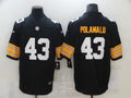 Men's Pittsburgh Steelers Troy Polamalu #43 Black Player Game Jersey1