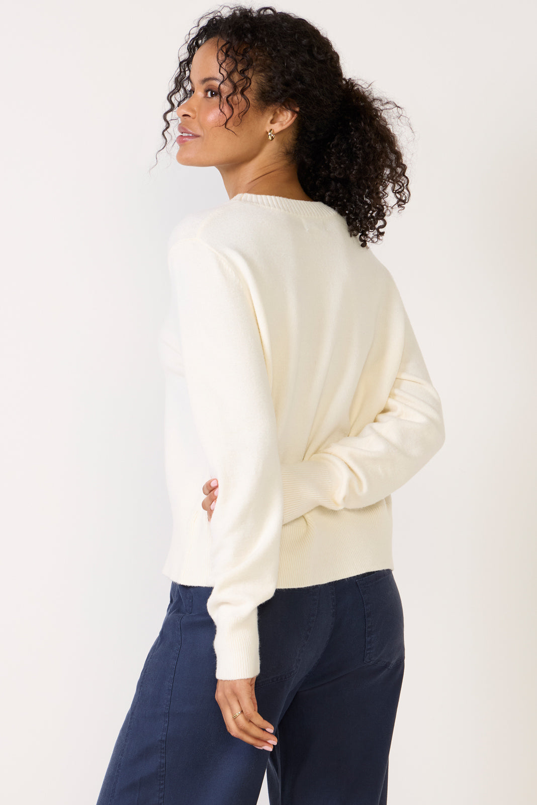 Women's Maeve Mixed Rib TwoFer Sweater Top