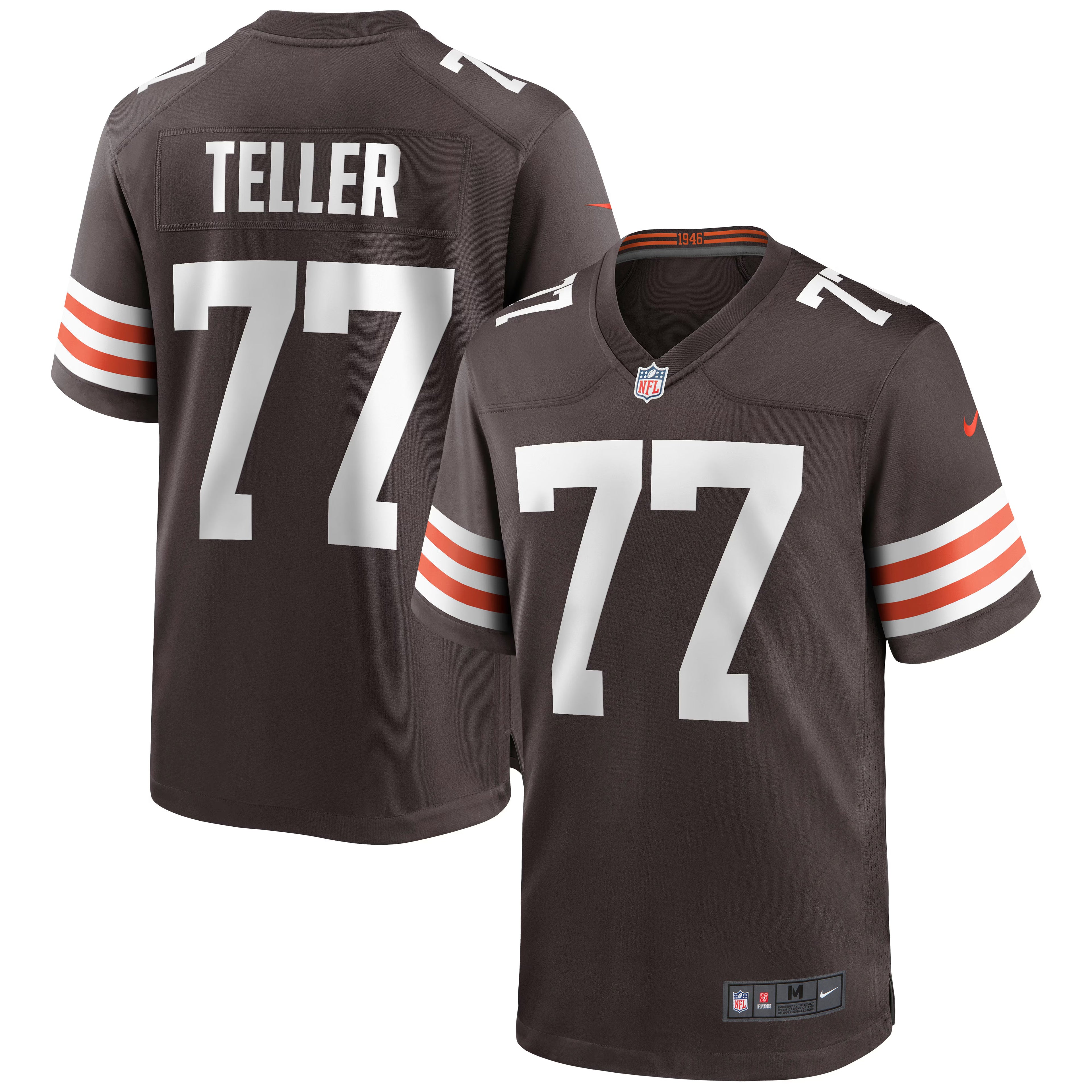 Cleveland Browns Wyatt Teller Brown Game Jersey