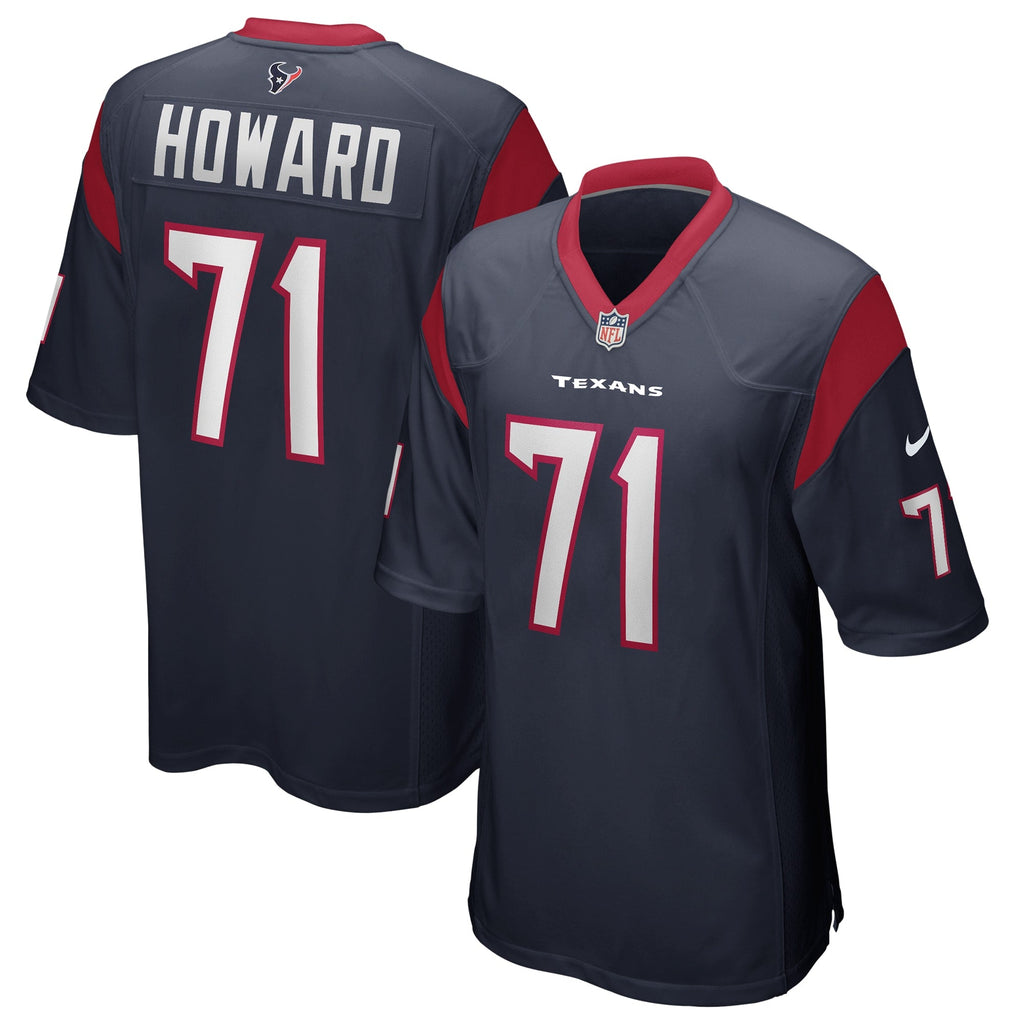 Houston Texans Tytus Howard Navy Game Jersey