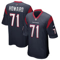 Houston Texans Tytus Howard Navy Game Jersey