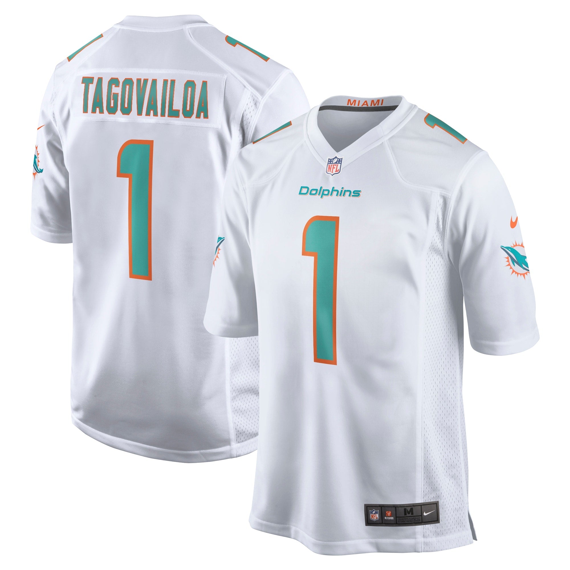 Miami Dolphins Tua Tagovailoa White Game Jersey