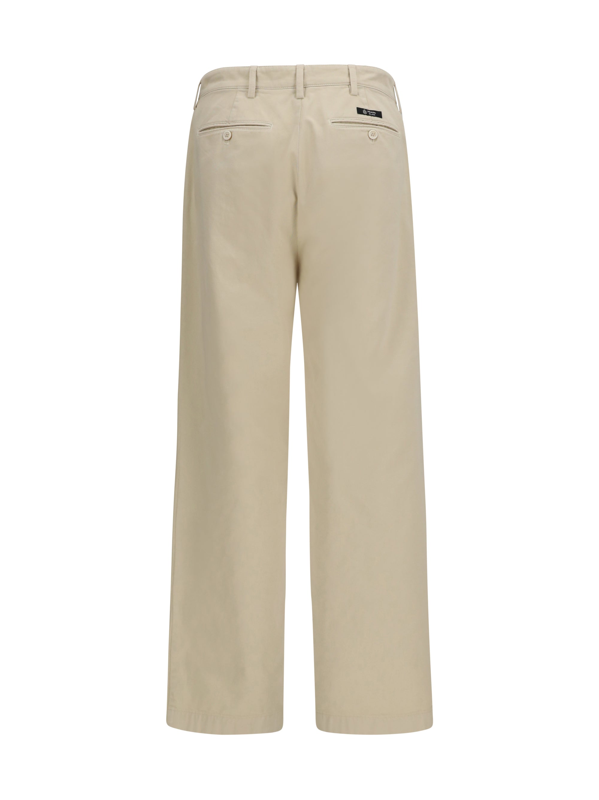 Prada Men Straight-Leg Cotton Pants