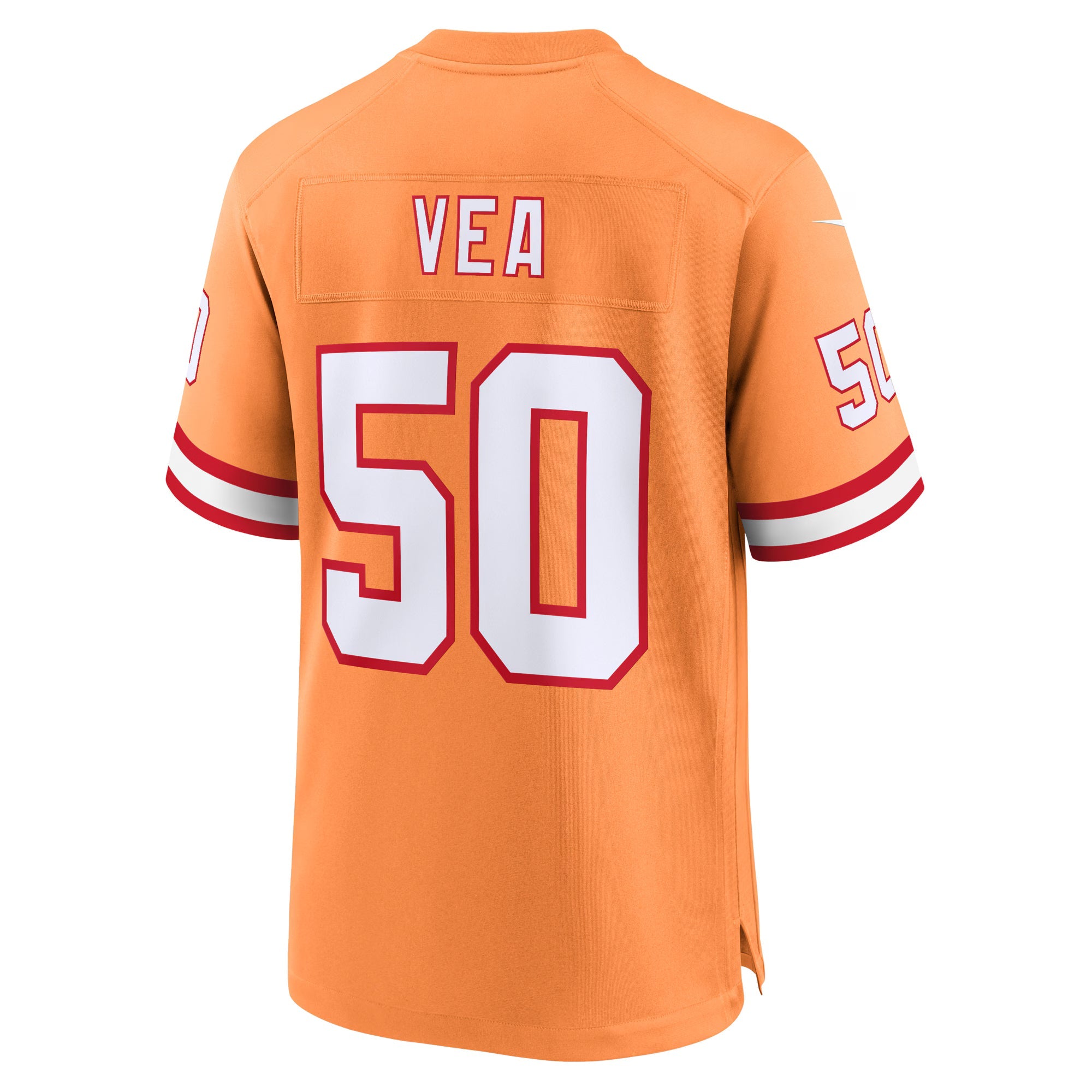 Tampa Bay Buccaneers Vita Vea Orange Throwback Game Jersey