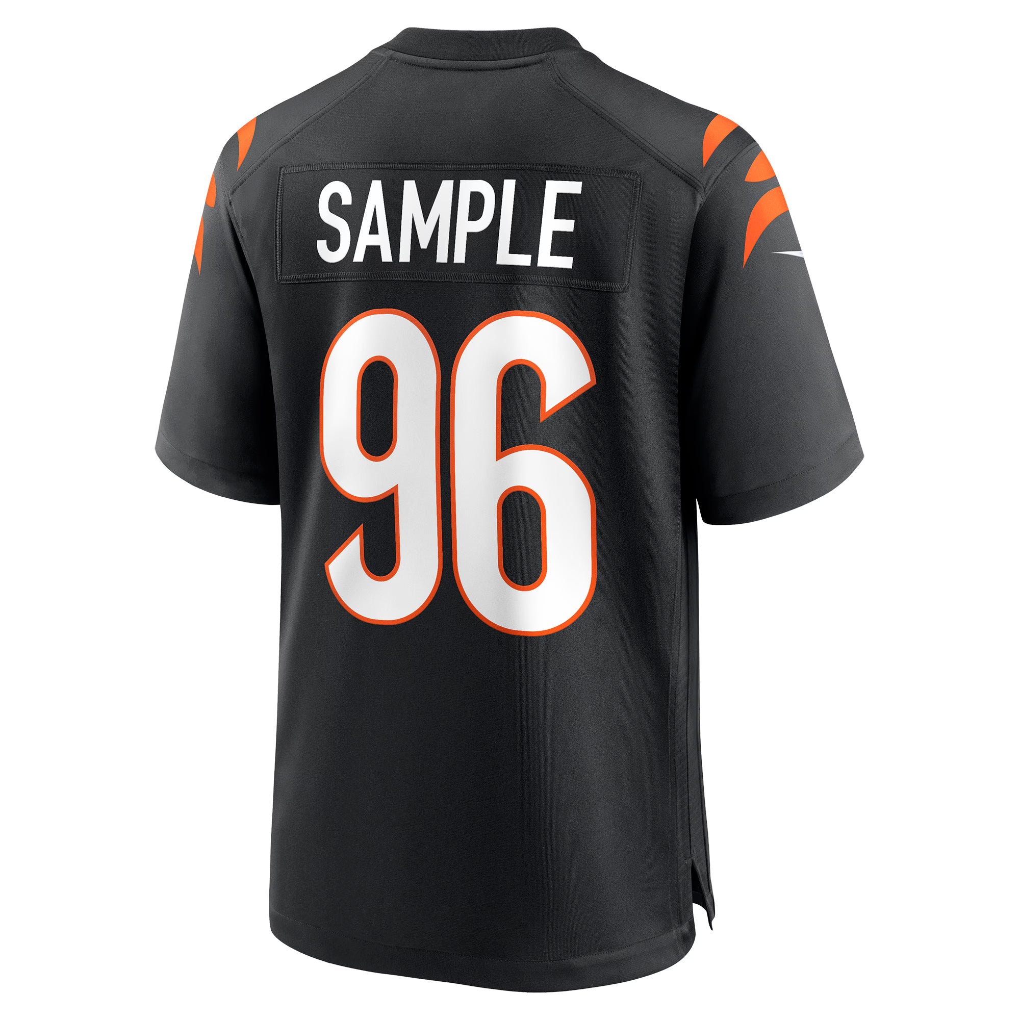 Cincinnati Bengals Cam Sample Black Game Jersey