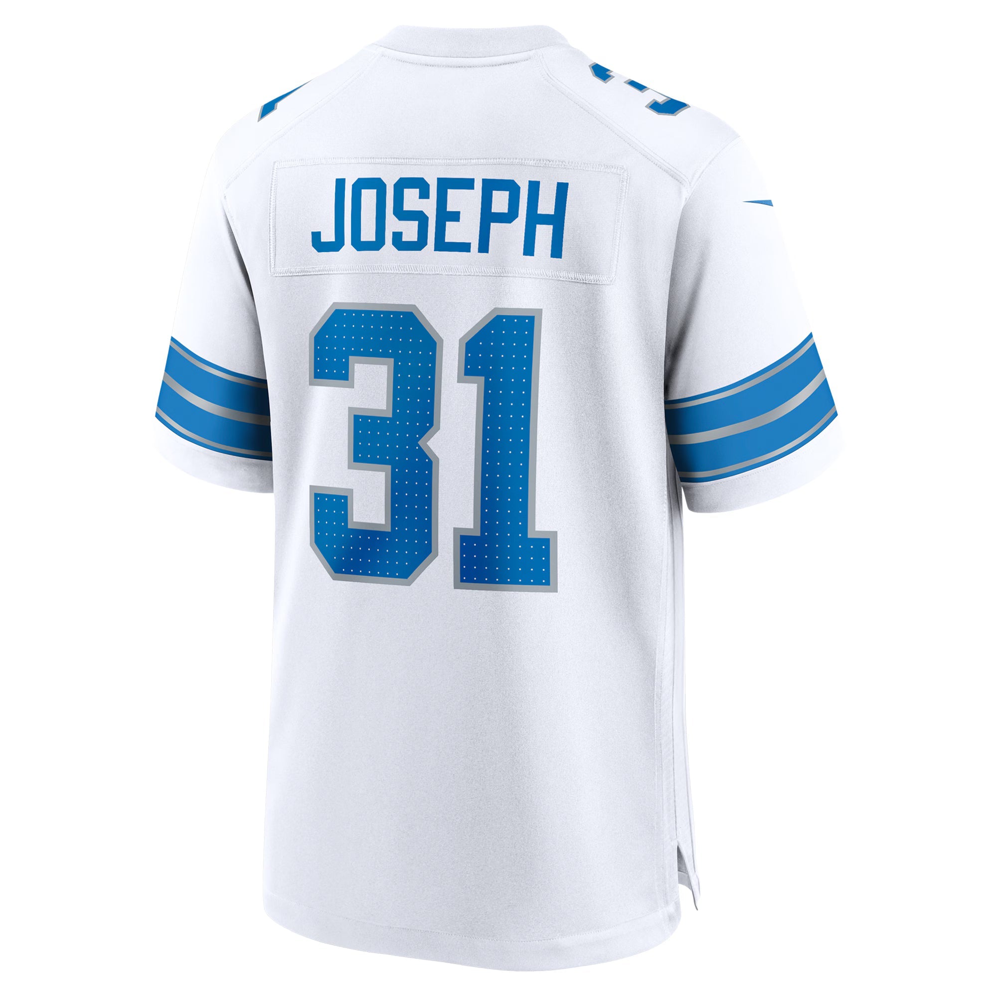 Detroit Lions Kerby Joseph White Game Jersey