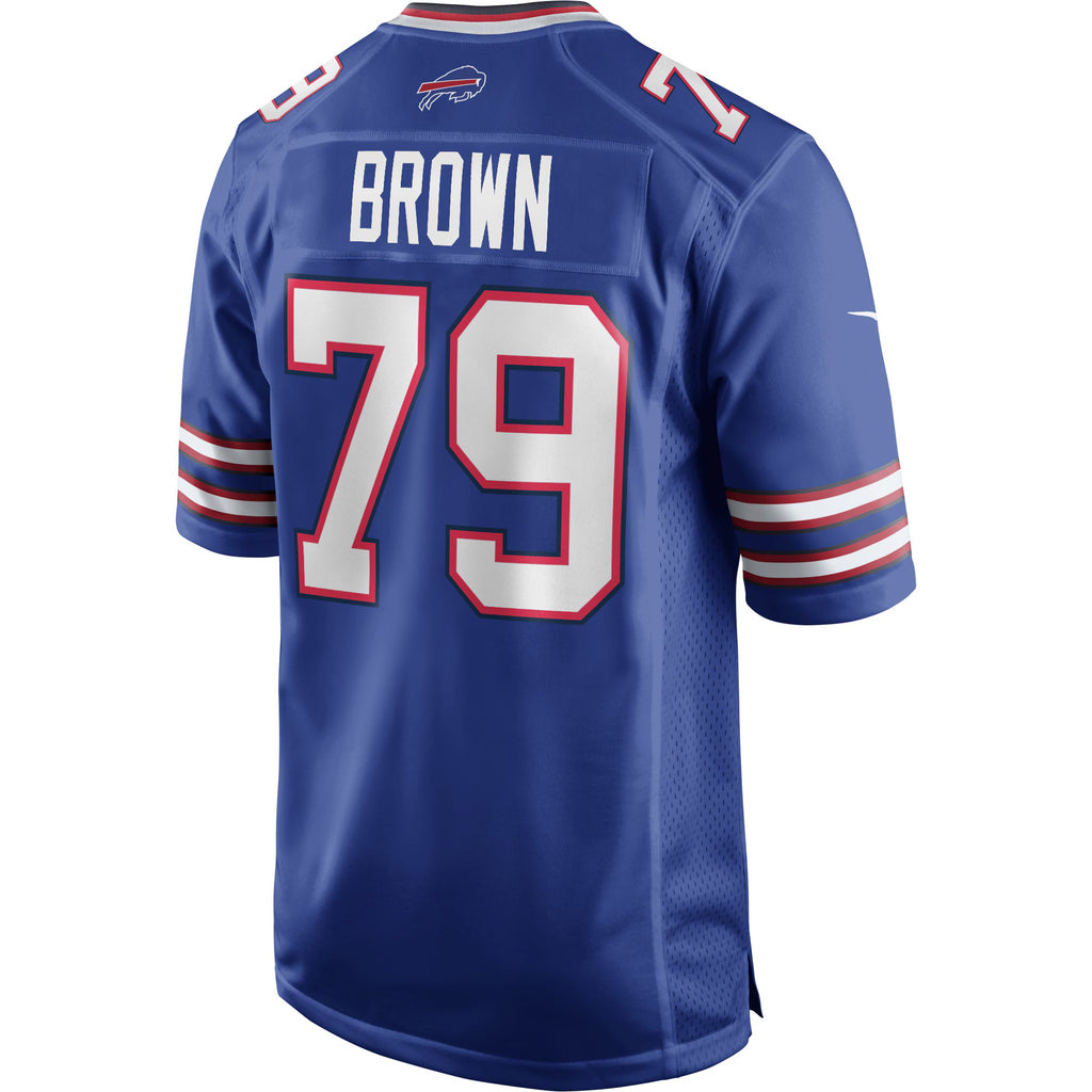 Buffalo Bills Ruben Brown Royal Game Retired Player Jersey