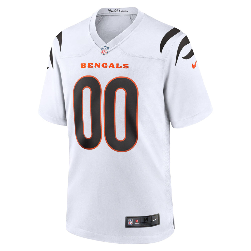 Cincinnati Bengals White Game Custom Jersey