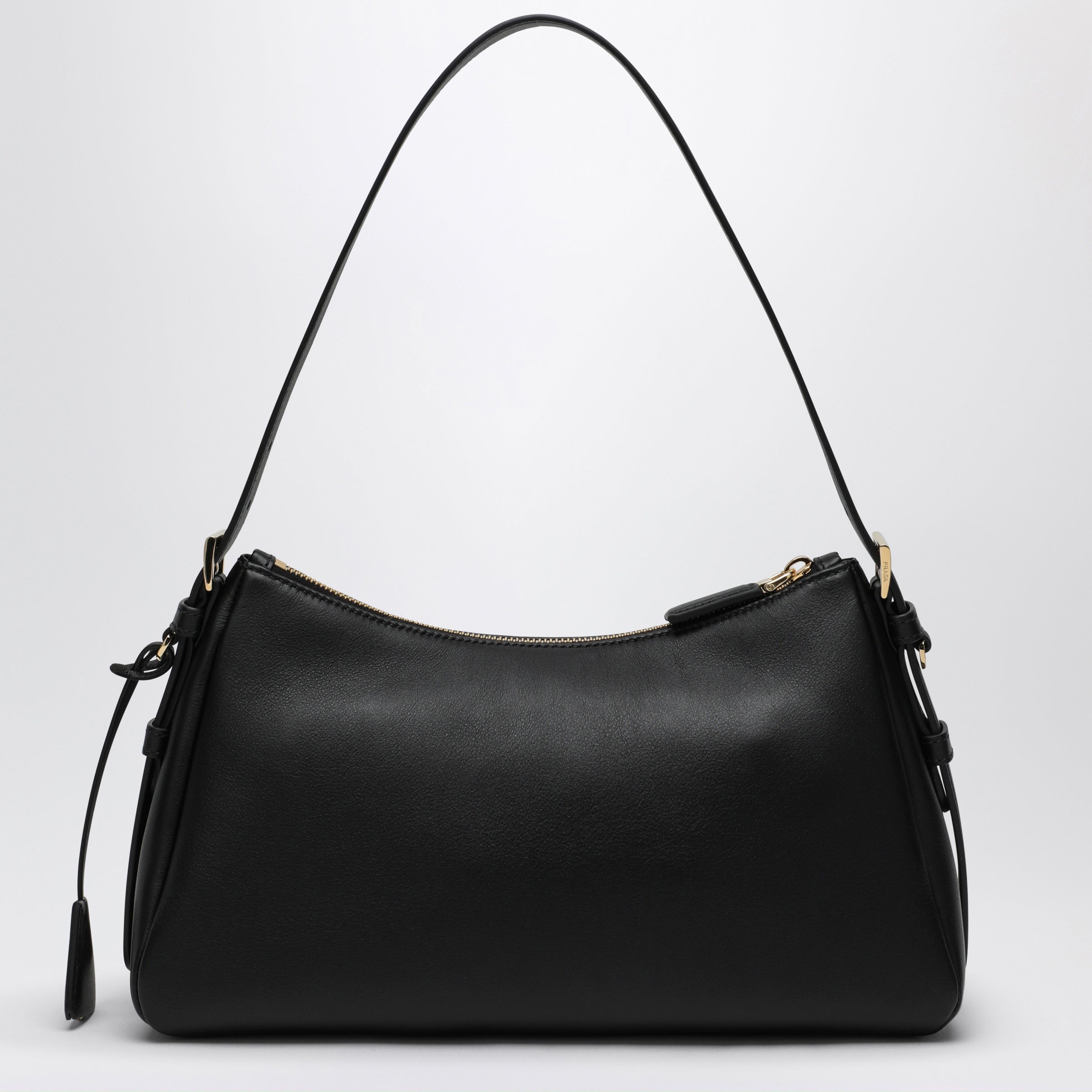 Prada Prada Aimee Medium Black Leather Bag Women