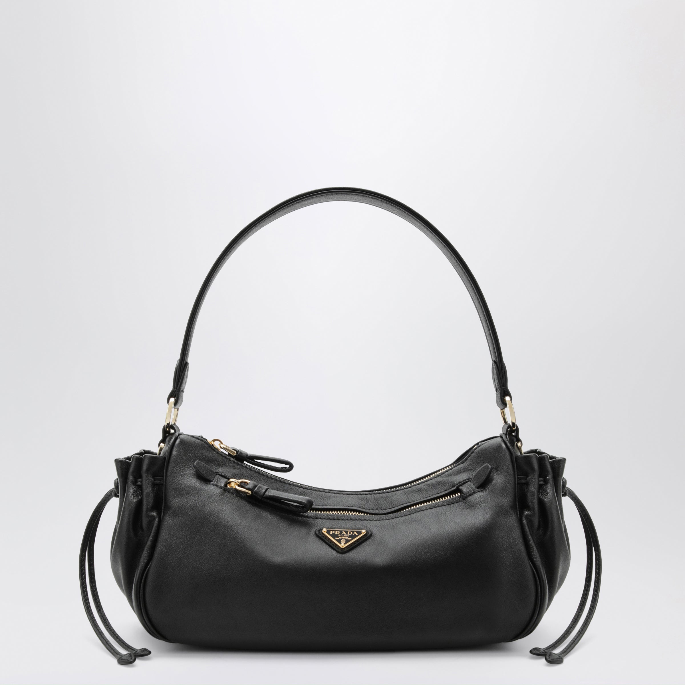 Prada Small Black Leather Bag Women