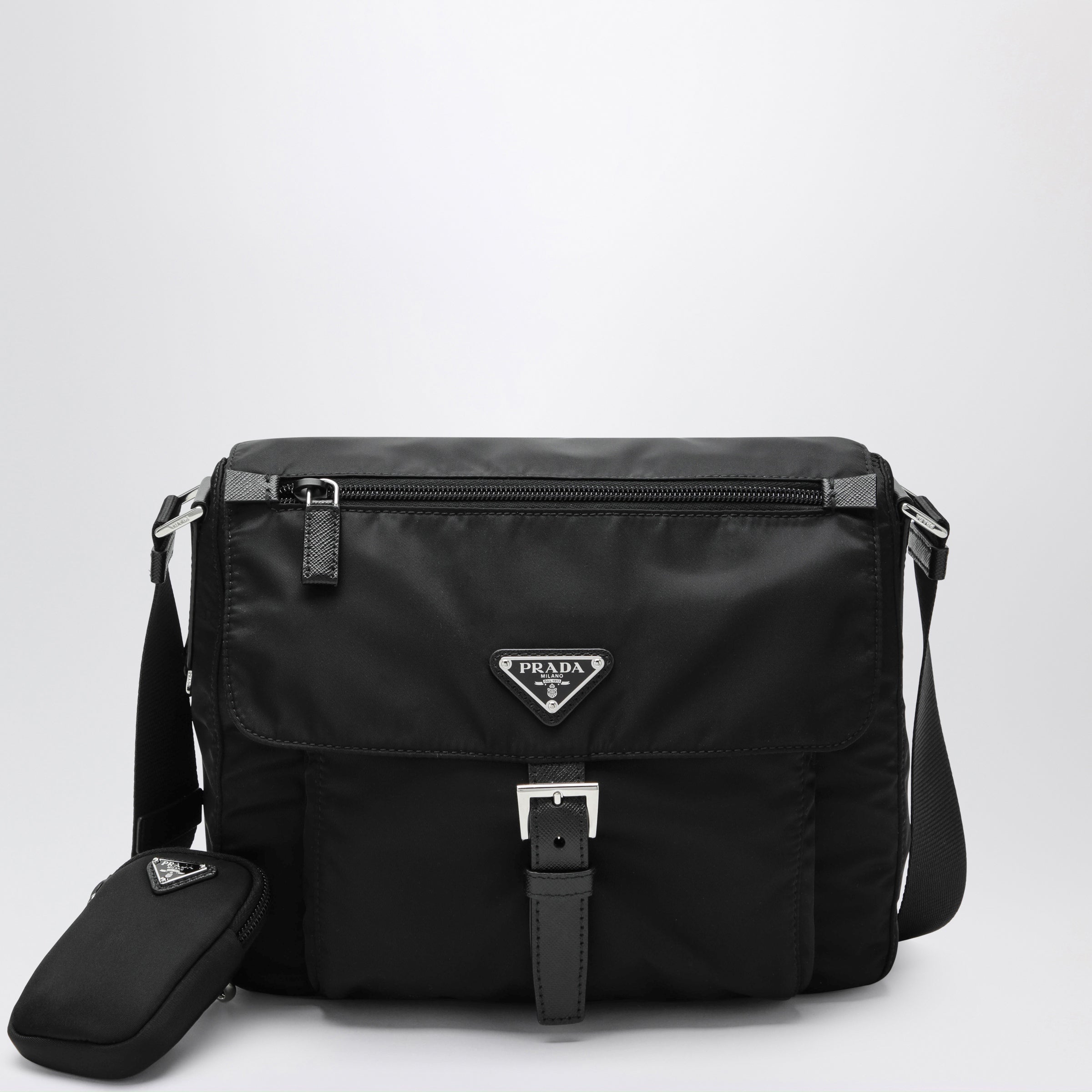 Prada Black Re-Nylon Crossbody Bag Women