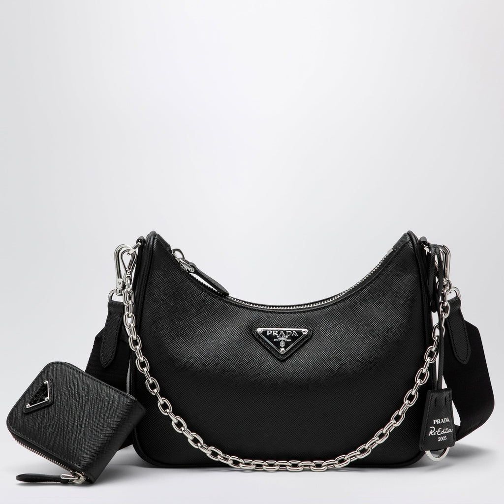 Prada Re-Edition 2005 Black Leather Bag Women