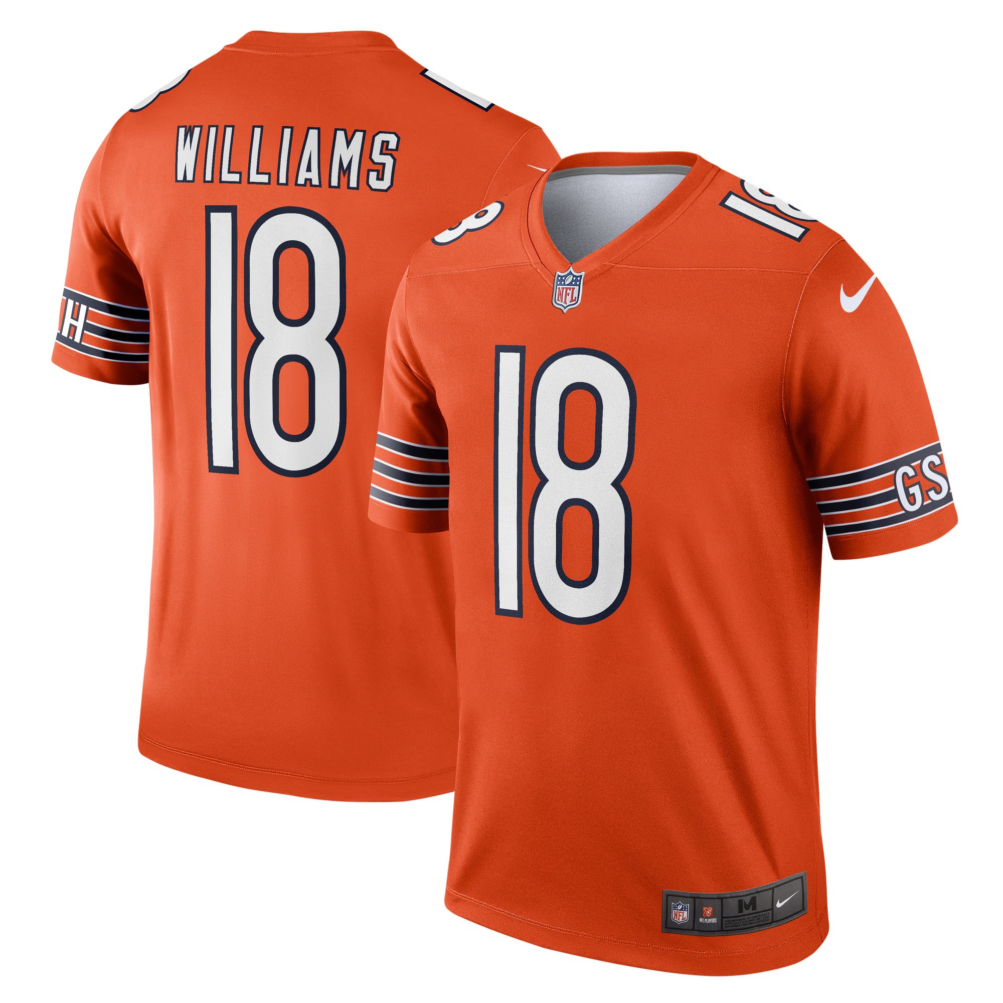 Chicago Bears Caleb Williams Orange Legend Player Performance Top