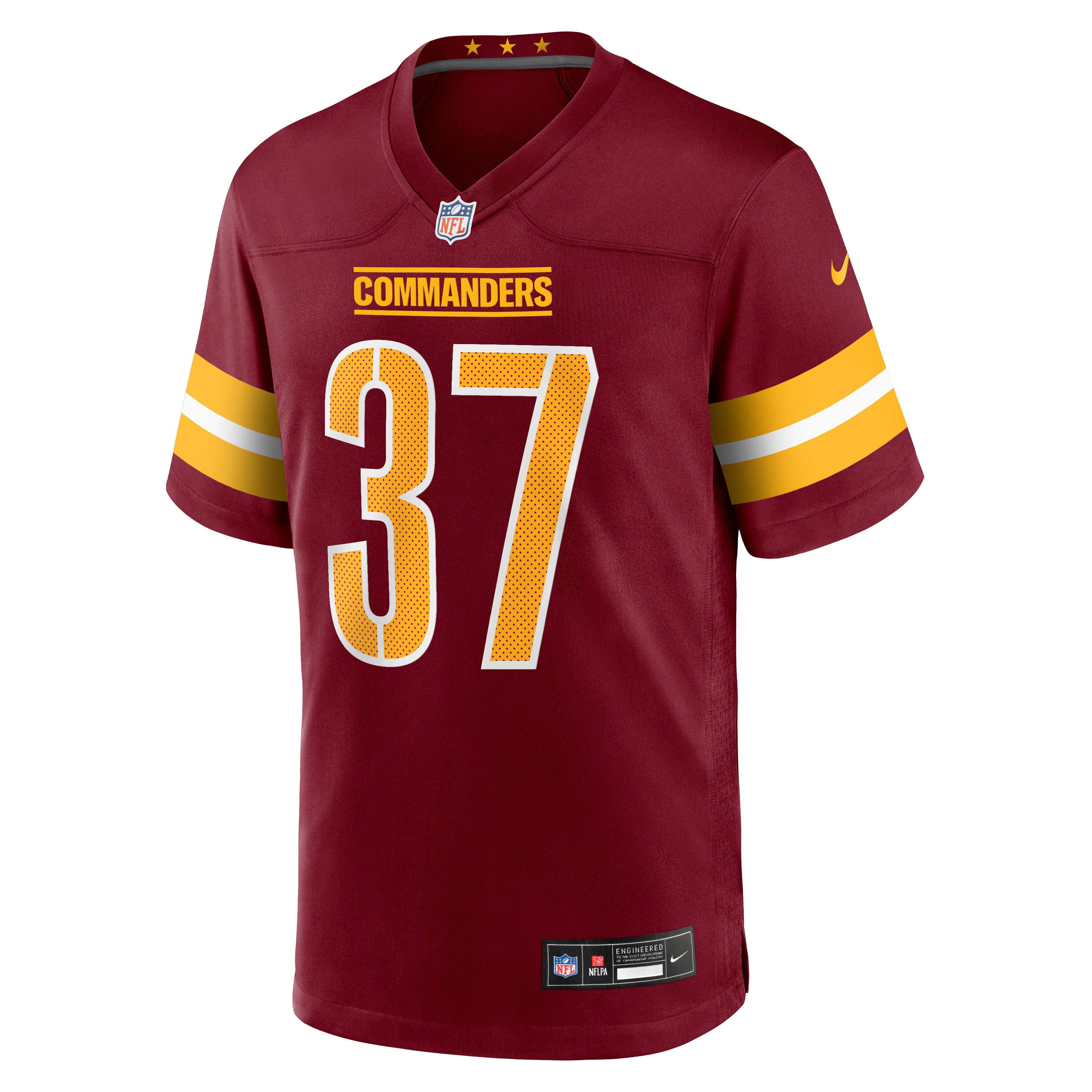 Washington Commanders Car'lin Vigers Burgundy Team Game Jersey