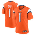 Denver Broncos Orange #1 Dad Game Jersey
