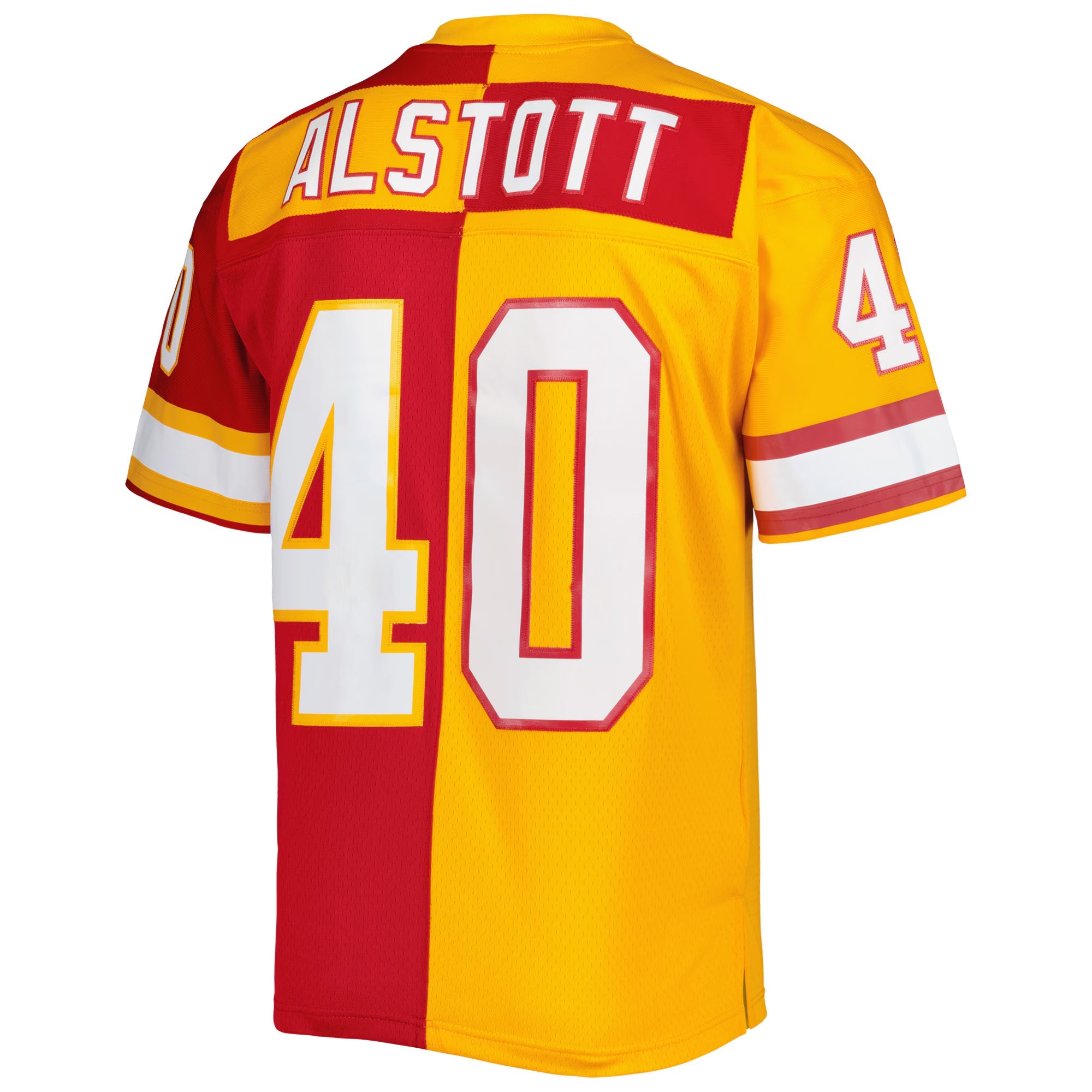 Tampa Bay Buccaneers Mike Alstott Mitchell & Ness Orange/Red 1996 Split Legacy Replica Jersey