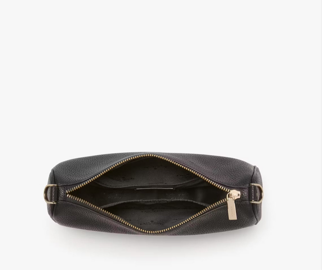 NWT Kate Spade Emma Leather Shoulder Bag In Black
