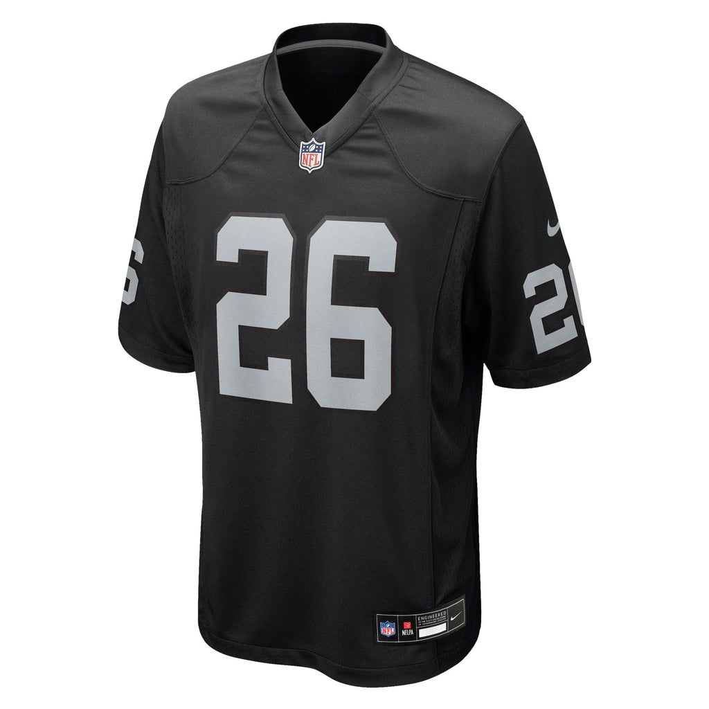 Las Vegas Raiders Darien Porter Black Team Game Jersey