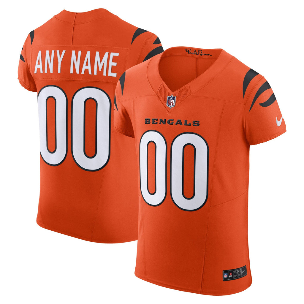 Cincinnati Bengals Orange Alternate Vapor F.U.S.E. Elite Custom Jersey