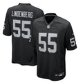 Las Vegas Raiders Cody Lindenberg Black Team Game Jersey