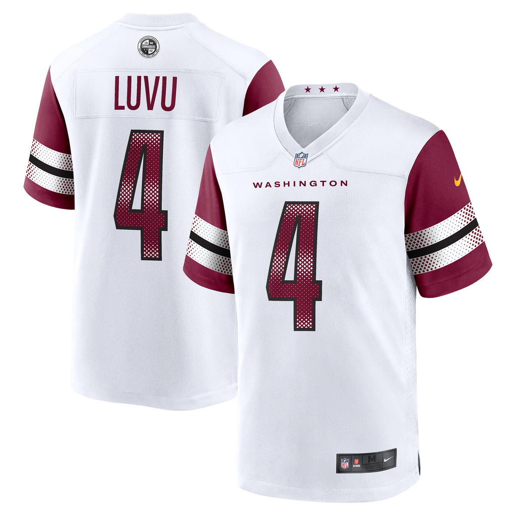 Washington Commanders Frankie Luvu White Game Jersey