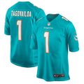 Miami Dolphins Tua Tagovailoa Aqua Player Game Jersey