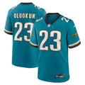 Jacksonville Jaguars Foye Oluokun Teal Prowler Throwback Player Game Jersey
