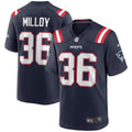 New England Patriots Lawyer Milloy Navy Game Retired Player Jersey