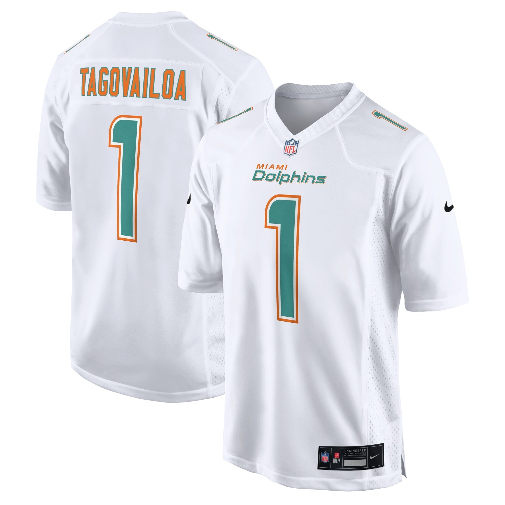 Miami Dolphins Tua Tagovailoa White Fashion Game Jersey