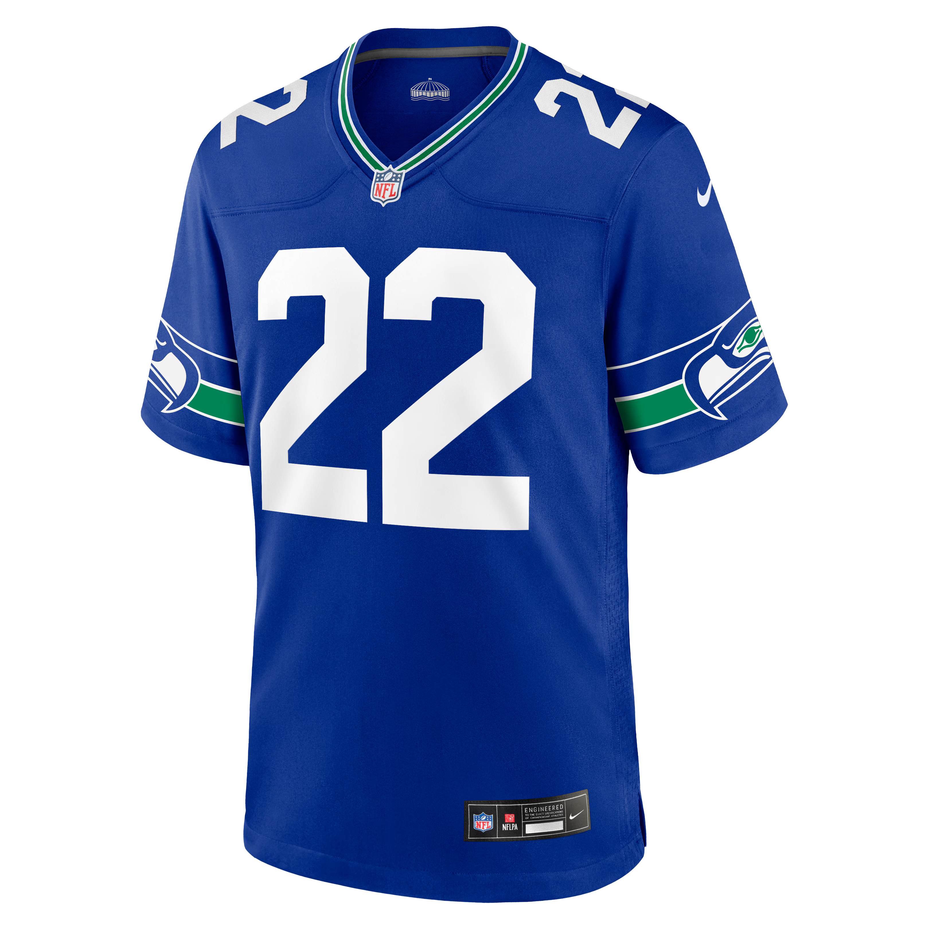 Seattle Seahawks Rashid Shaheed Royal Alternate Game Jersey