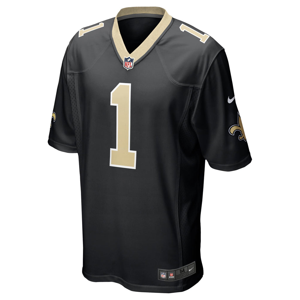 New Orleans Saints Alontae Taylor Black Team Game Jersey