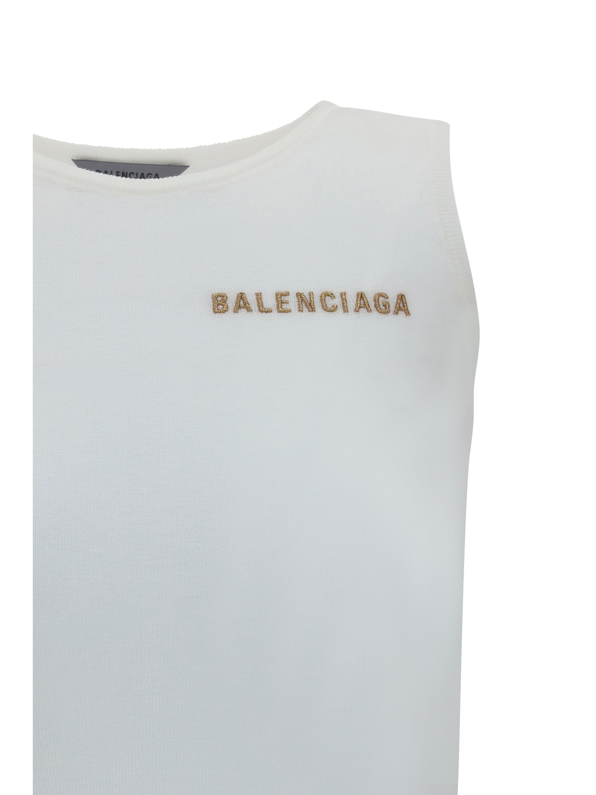 Balenciaga Women Logo Tank Top