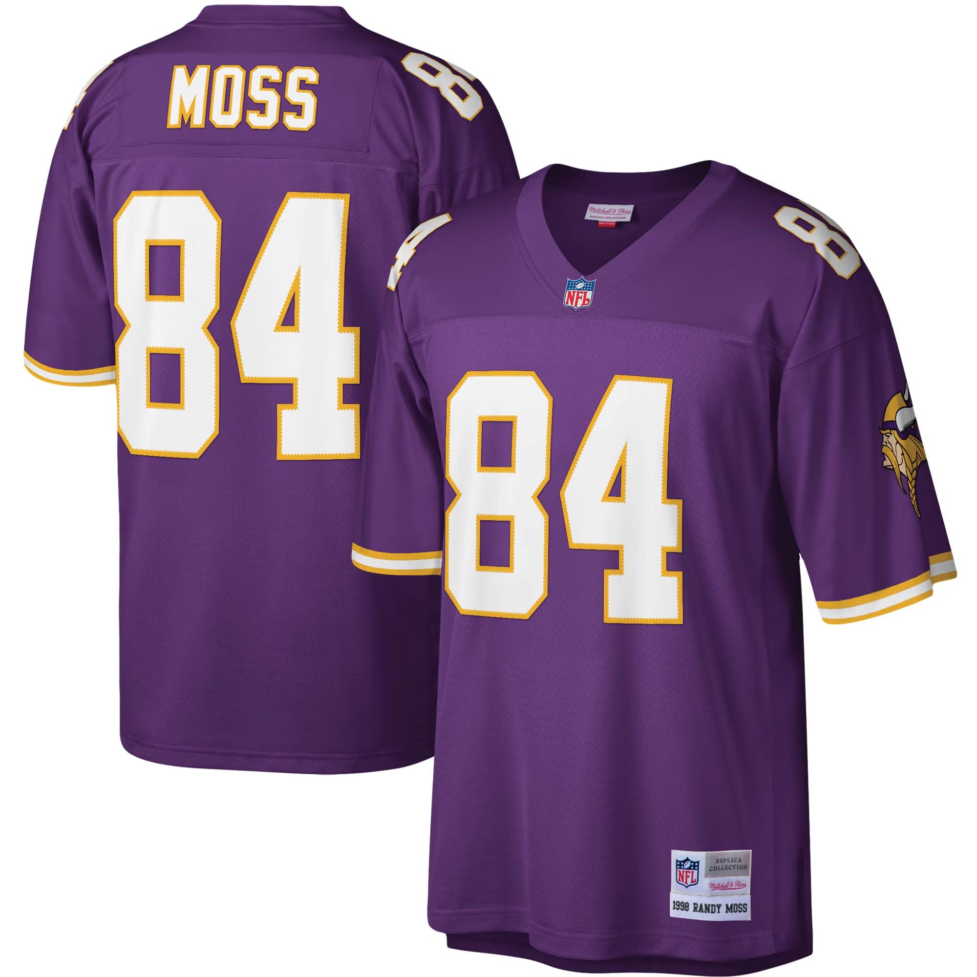 Minnesota Vikings Randy Moss Mitchell & Ness Purple Legacy Replica Jersey