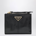 Prada Black Leather Small Wallet Women